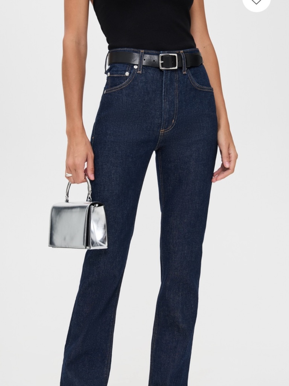 Citizens Of Humanity Zurie High-Rise Straight Leg Jeans in Dark Indigo